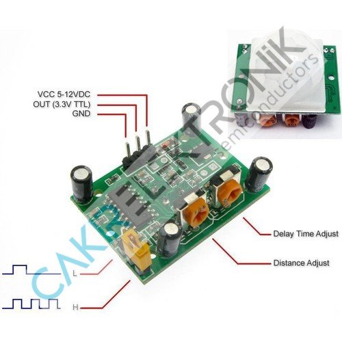 HC-SR501 - Ayarlanabilir IR Hareket Algılama Sensörü - Pir sensör