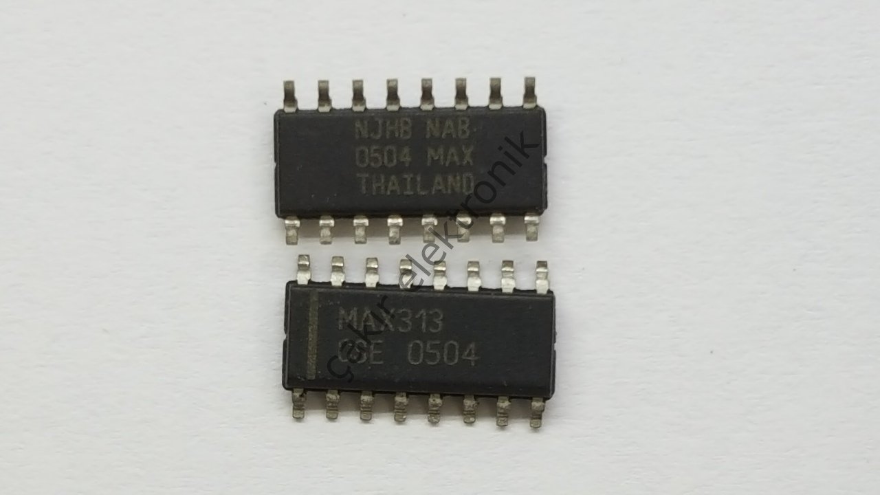 MAX313CSE - MAX313 - 10Ω, Quad, SPST, CMOS Analog Switches