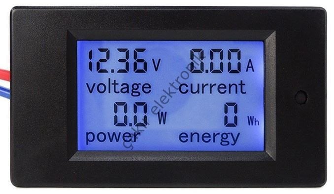 PZEM031 - PZEM-031 - 200W. 20A DC 6.5 ~ 100 v Dijital LCD Çok Fonksiyonlu MULTİMETRE