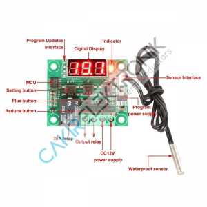 W1209 DIGITAL TERMOSTAT - W-1209 dijital termostat - KULUÇKA TERMOSTAT