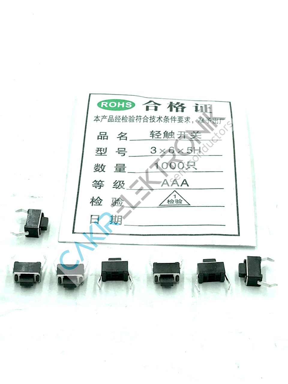 3X6 5MM 2PİN -  TAG SWITCH - TACTILE SWITCH
