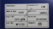 22uH  - 22UH -  220 -  7X7  1100MA. SMD BOBİN SMD COIL - CD75-220K