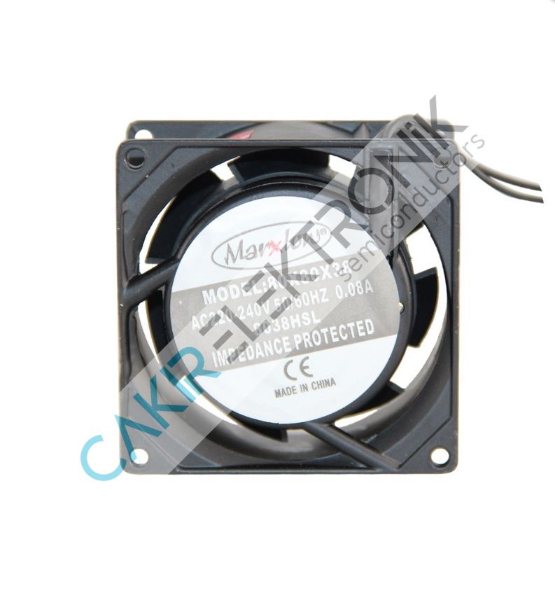 80X80X38MM 220V AC  FAN METAL KASA 0,09A