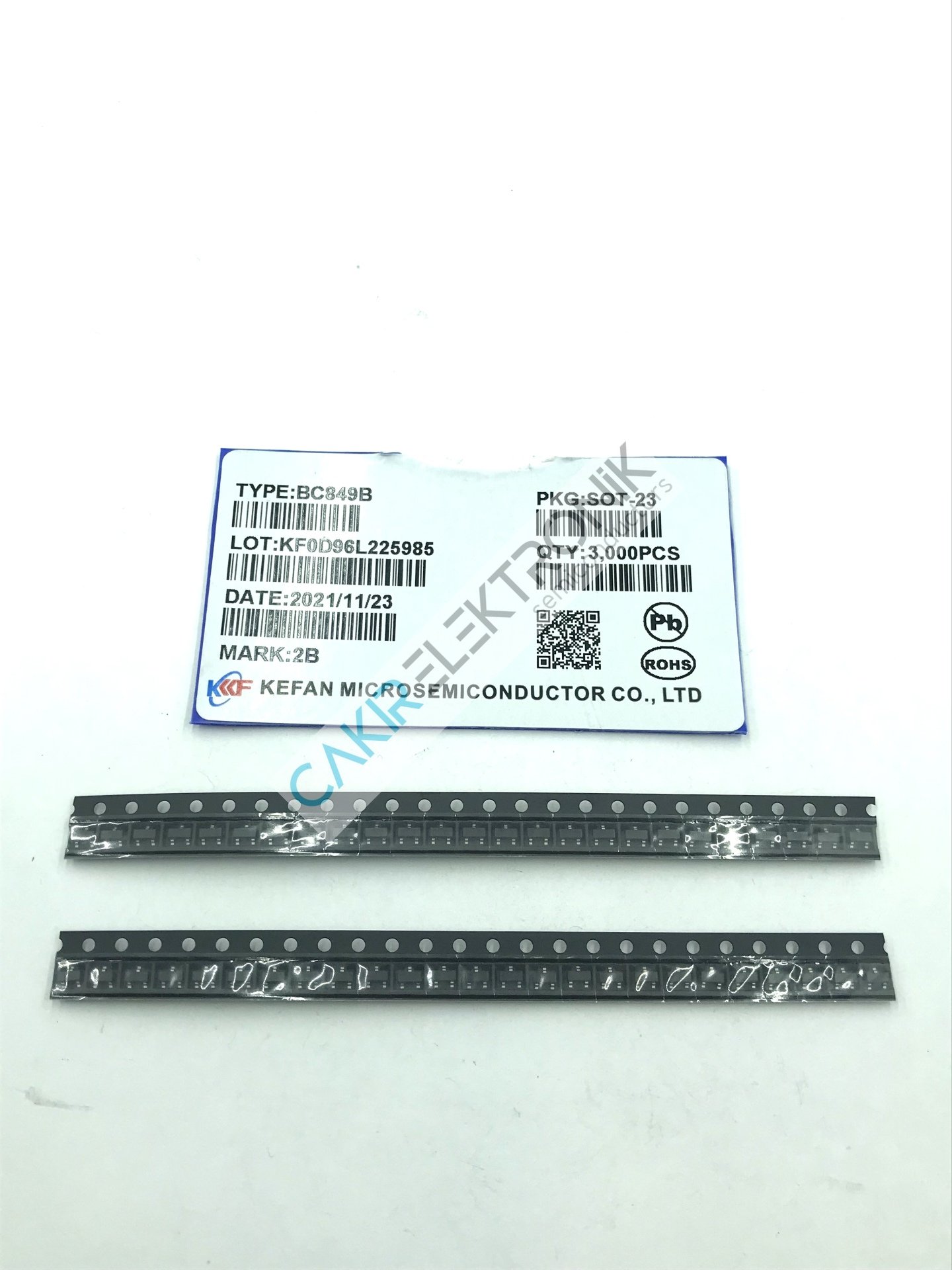 BC849B - BC849 -  SOT23 - NPN  45V. 100MA. - 2B