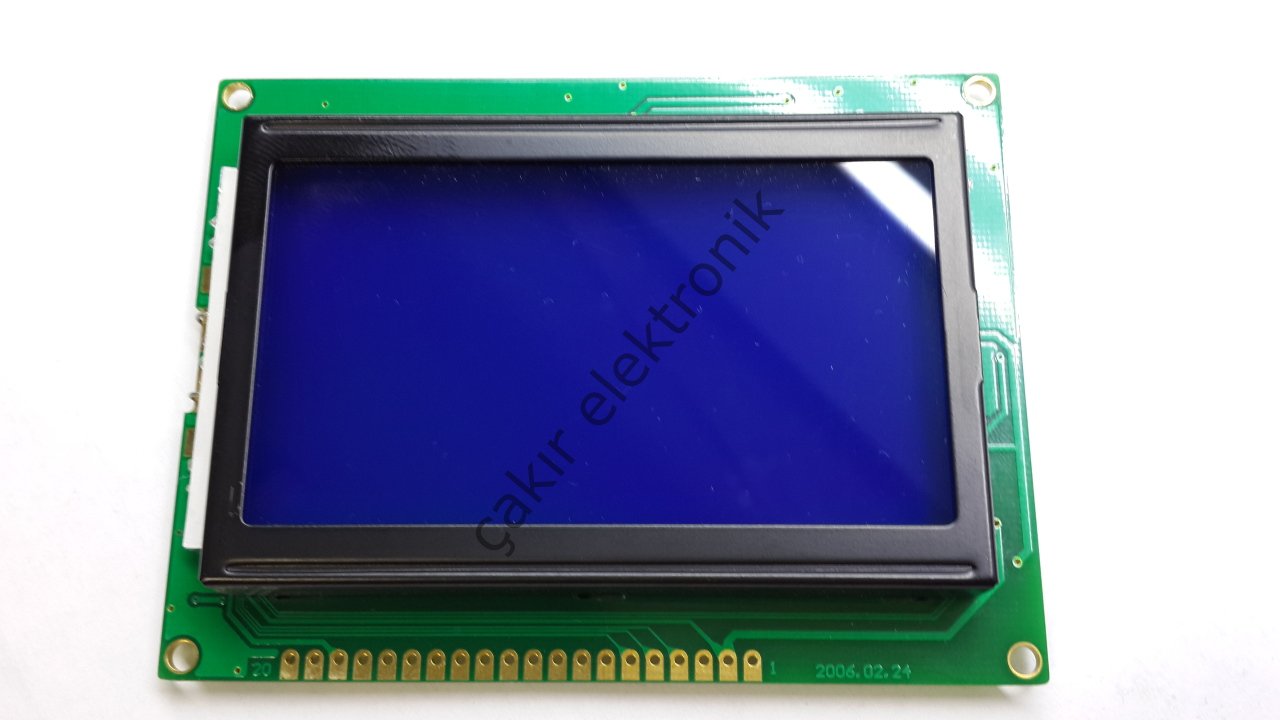 ATM12864A-NS-BBW 128X64 LCD DİSPLAY  MAVİ -ATM12864D