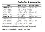 MAX488ECSA - MAX488CSA - MAX488 SMD  IC TXRX RS485/RS422 LOWPWR 8SOIC