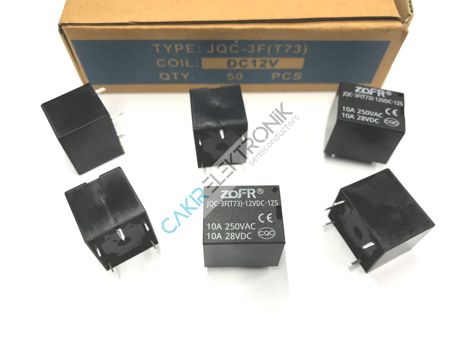 12V MİNYON SPOT RÖLE JQC-3F-12VCD