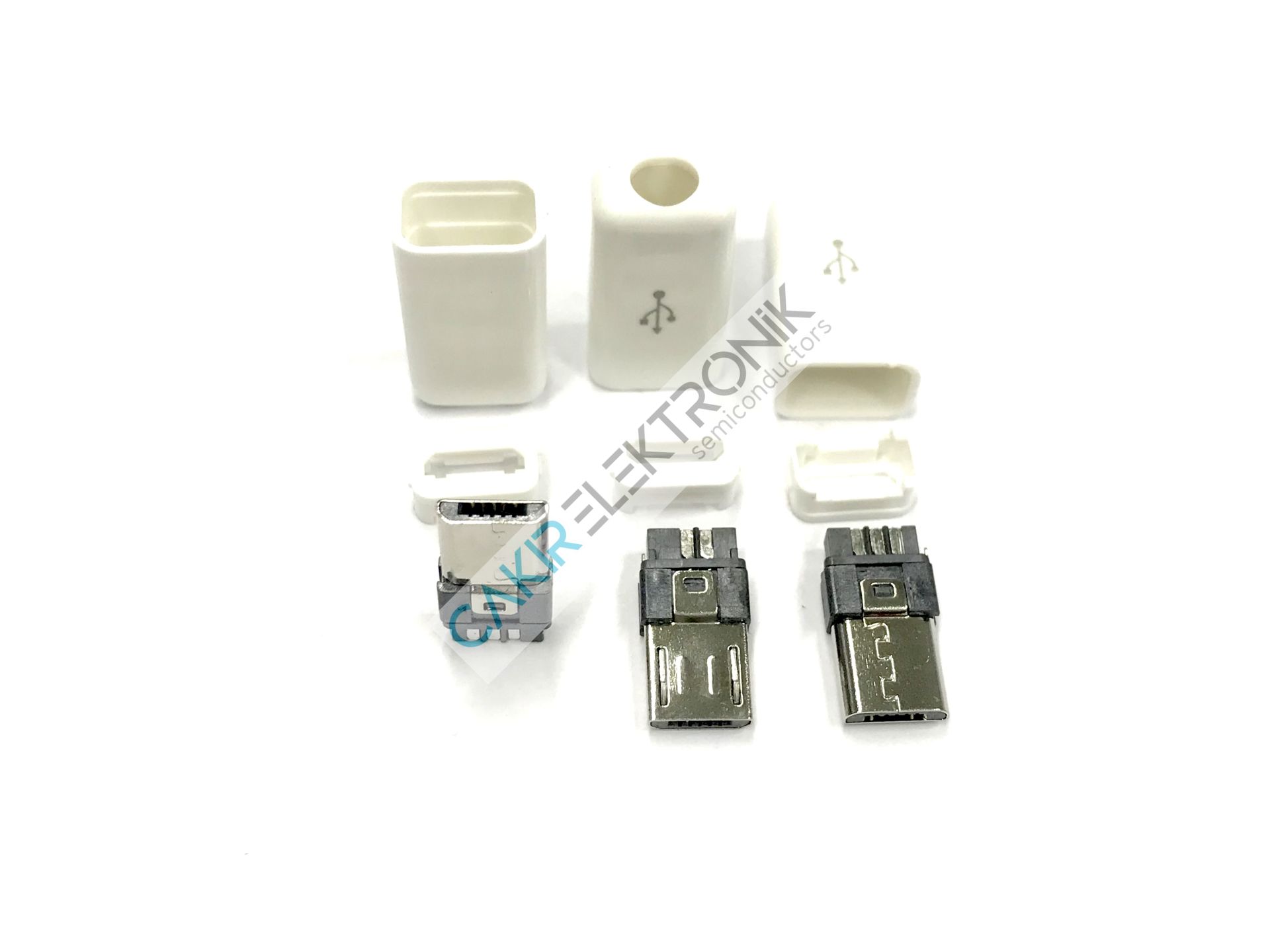 MIKRO USB ERKEK SEYYAR KAPAKLI - SOCKET KIT4 MICRO USB