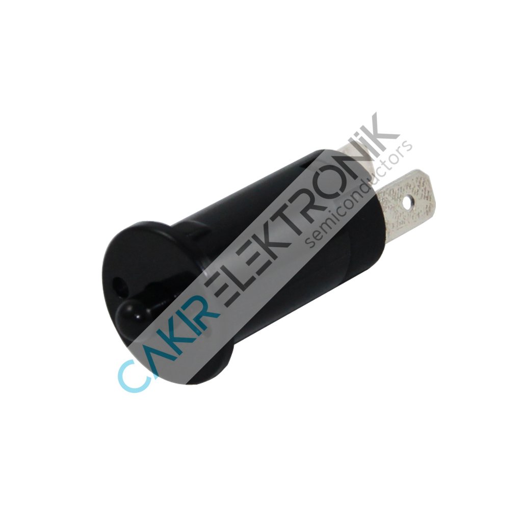 KAPAK SWITCH (TERS) - TERS DOLAP SWITCH -SİYAH- NORMALDE KAPALI ÇAP12MM PBS-25C ON-(OFF) BLACK IC187A