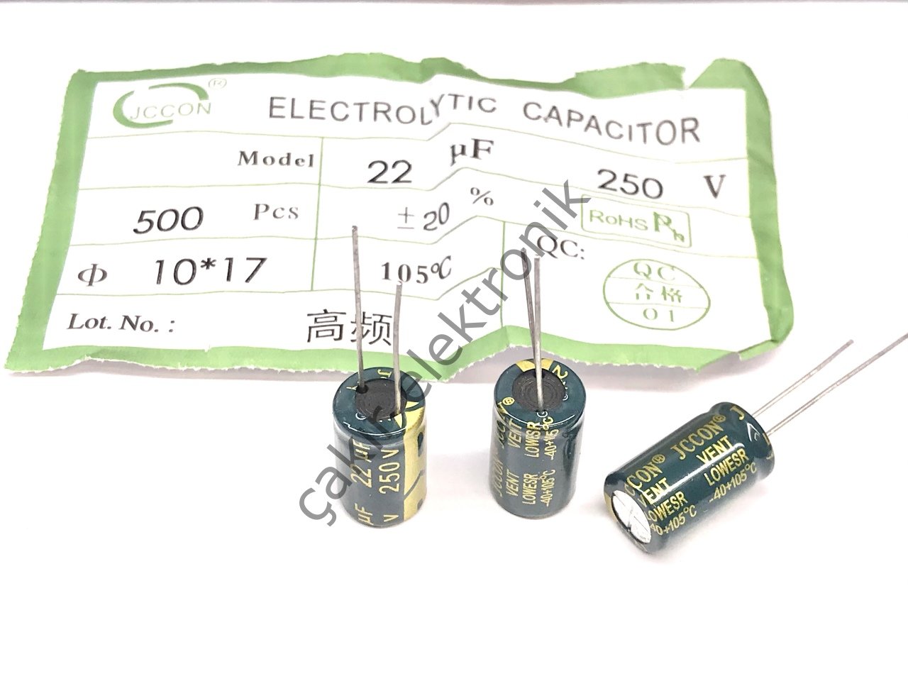 22MF 250V - 22UF  250V  10X17MM KONDANSATÖR