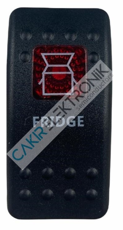 MARİN ON-OFF TOOGLE SWITCH KIRMIZI LEDLİ ( FRIDGE ) 12-24V IC134M-14