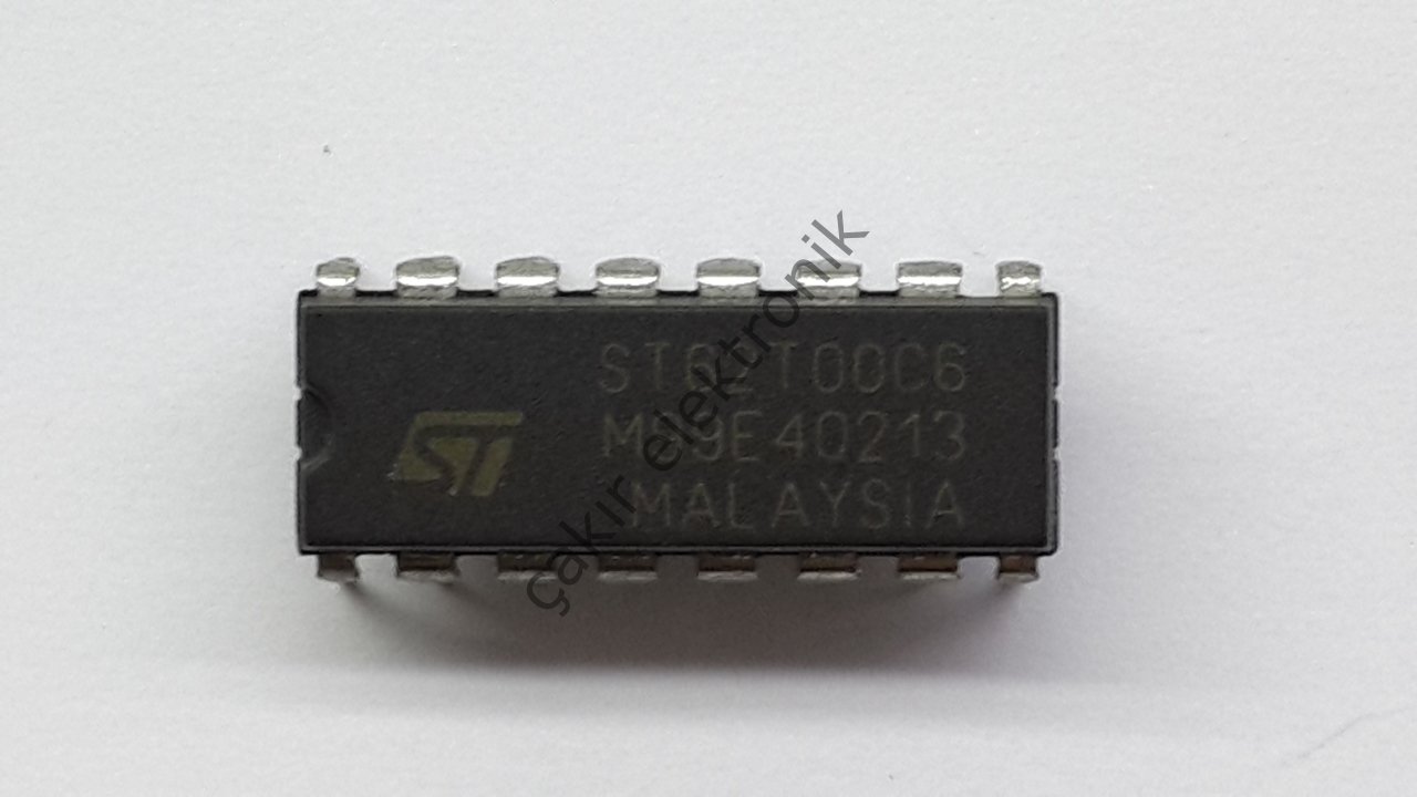 ST62T00C6 - 8-bit MCUs with A/D converter,two timers, oscillator safeguard & safe reset
