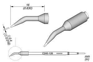 C245-126 JBC Havya Ucu, Ø 0.4mm