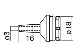 Hakko 18-N Nozzle For 18. 18G