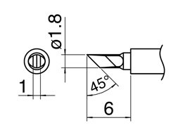 FR-410 FR-301 için Hakko C5046 Nozul Hızlı Değiştirici