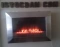 LED DUVAR TİPİ ŞÖMİNE İNOX