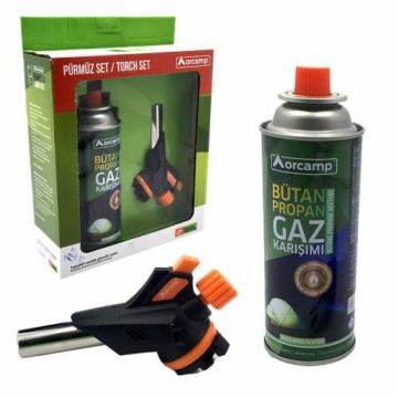 Orcamp Orgaz 227 Gram Kartuş Tüplü Pürmüz Torch Set