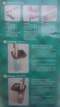Spin Mop Tablet Gri