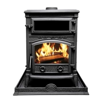 SDS110 YANDAN CAMLI DÖKÜM FIRINLI KUZİNE ŞÖMİNE SOBA