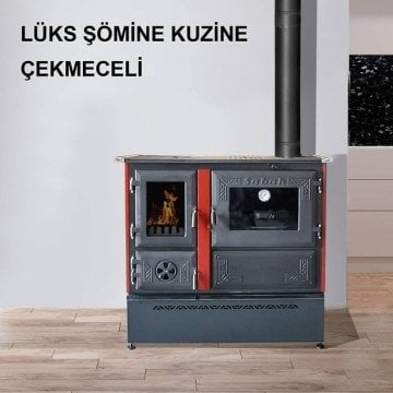 S104 - LÜKS ŞÖMİNE KUZİNE ÇEKMECELİ