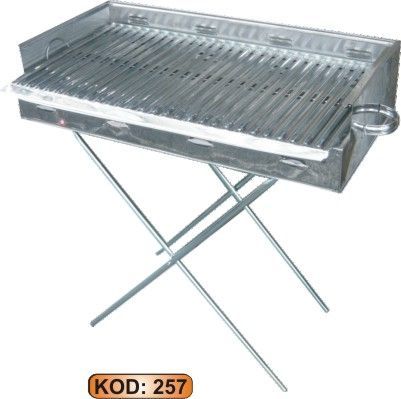 PORTATİF AYAKLI 40X80 MANGAL PASLANMAZ