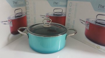 PORSTEEL'' Cookware ( Titanium ) 20 CM EMAYE TENCERE