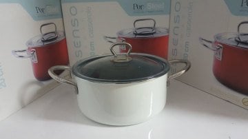 PORSTEEL'' Cookware ( Titanium ) 20 CM EMAYE TENCERE