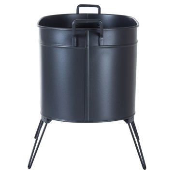 KOCHERCONSEPT DEKORATİF SİYAH METAL ODUN KOVASI 55 CM