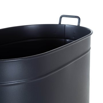 KOCHERCONSEPT DEKORATİF SİYAH METAL ODUN KOVASI 55 CM