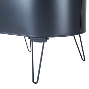 KOCHERCONSEPT DEKORATİF SİYAH METAL ODUN KOVASI 55 CM
