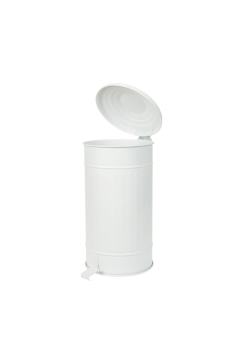 24 Lt. Pedallı Çöp Kovası BEYAZ 26 CM