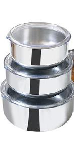 3 LÜ Çelik Saklama Kabı Seti