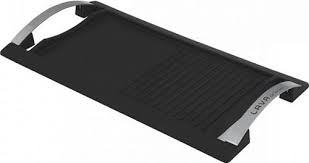 LAVA DÖKÜM GRİDDLE /GRILL TAVA HIBRIT 48X26 CM PASLANMAZ METAL SAPLI