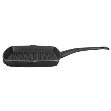 LAVA METAL SAPLI IZGARA TAVA 26X26 KALP FİGÜRLÜ
