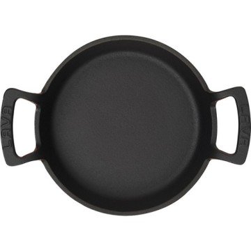 LAVA DÖKÜM YUVARLAK KULPLU TAVA. ÇAP(Ø) 20CM. - KIRMIZI