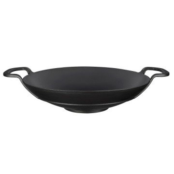 LAVA DÖKÜM WOK TAVA, METAL KULPLU. ÇAP(Ø)38CM.