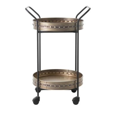 SERVİS ARABASİ GOLD YUVARLAK 2 KATLI