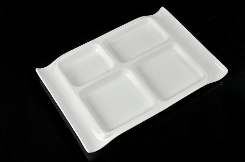 TERMOSET 4 BÖLMELİ SELF SERVİS-TABLDOT TABAK 6 ADET