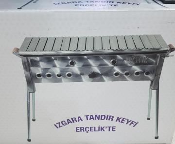 60X40 CM TÜPLÜ ERCELİK LAVTAŞLI MANGAL PASLANMAZ