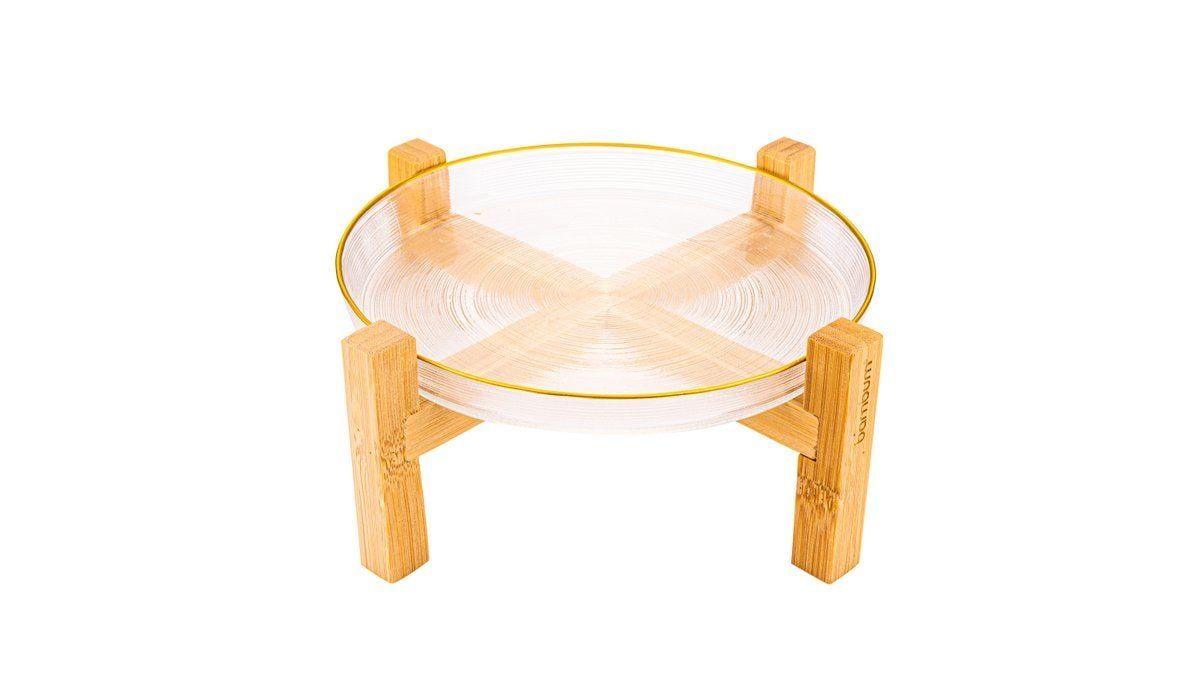 Asti - Ayaklı Sunum Yaldızlı 21 cm