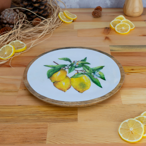 Kangura - Yuvarlak Tepsi Limon Küçük