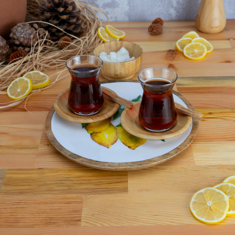 Kangura - Yuvarlak Tepsi Limon Küçük