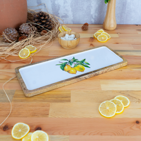 Kangura - Dikdörtgen Tepsi Limon Orta