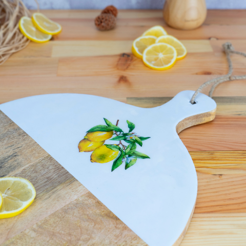 Kangura - Yuvarlak Kesme Tahtası Limon