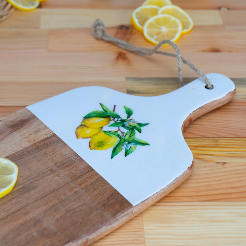 Kangura - Dikdörtgen Kesme Tahtası Limon