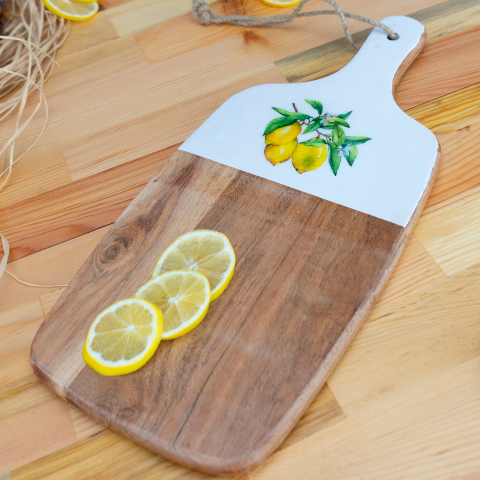 Kangura - Dikdörtgen Kesme Tahtası Limon