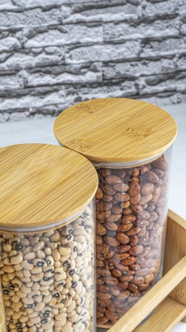 Duo Mix - 4 Parça Standlı Baharatlık Seti Büyük
