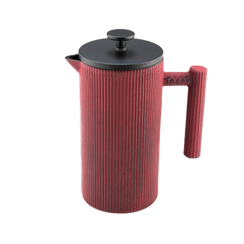 Linden - Döküm  French Press 800 ml Kırmızı