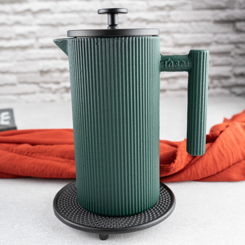 Linden - Döküm  French Press 800 ml Yeşil