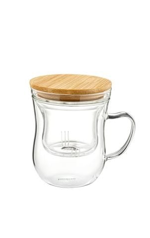 Brew - Süzgeçli Cam Çay Bardağı 400ml